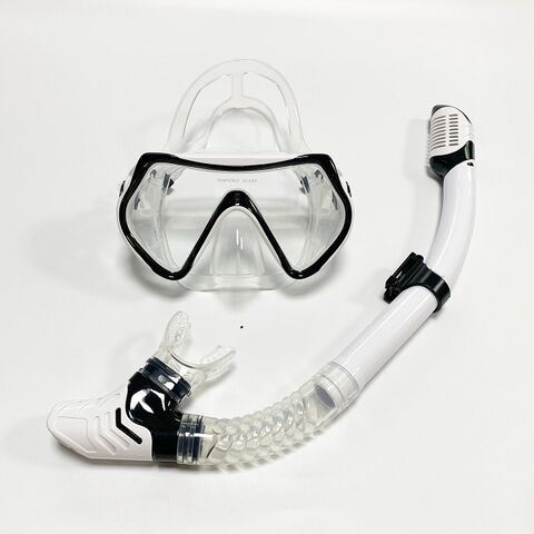 Professionnel Masques de plongée sous-marine Ensemble de plongée en apnée  Jupe en silicone adulte Anti Lunettes Lunettes Équipement de piscine