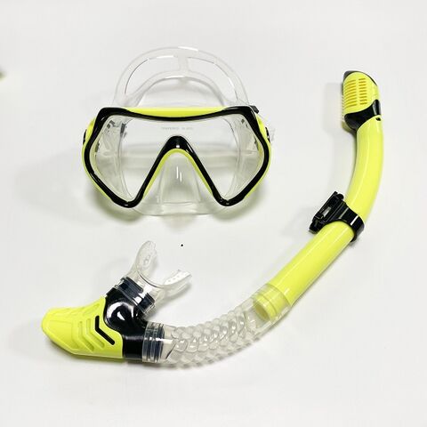 Masques de plongée de natation, lunettes de plongée Ensemble de plongée En  verre trempé anti-buée, équipement de plongée en apnée pour adultes