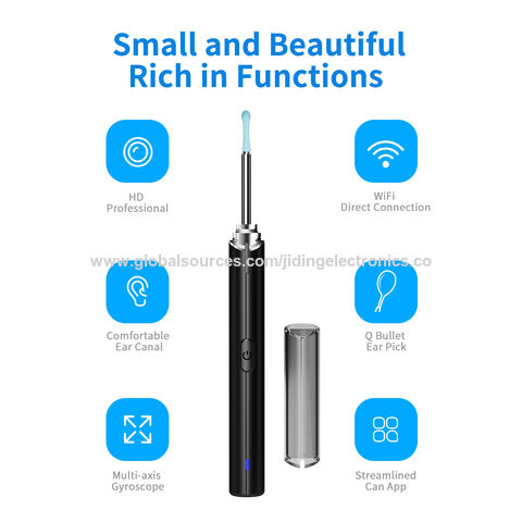 Ear Wax Removal Tool, Ear Cleaner With 1080p Camera, Ear Cleaning Kit With  8 Pcs Ear Set, Earwax Remover With Light, Endoscope With 5 Auxiliary Access