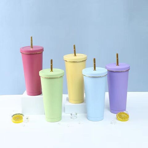 Insulated Tumblers with Lid and Straw 750 Ml Tumbler Cups in Bulk