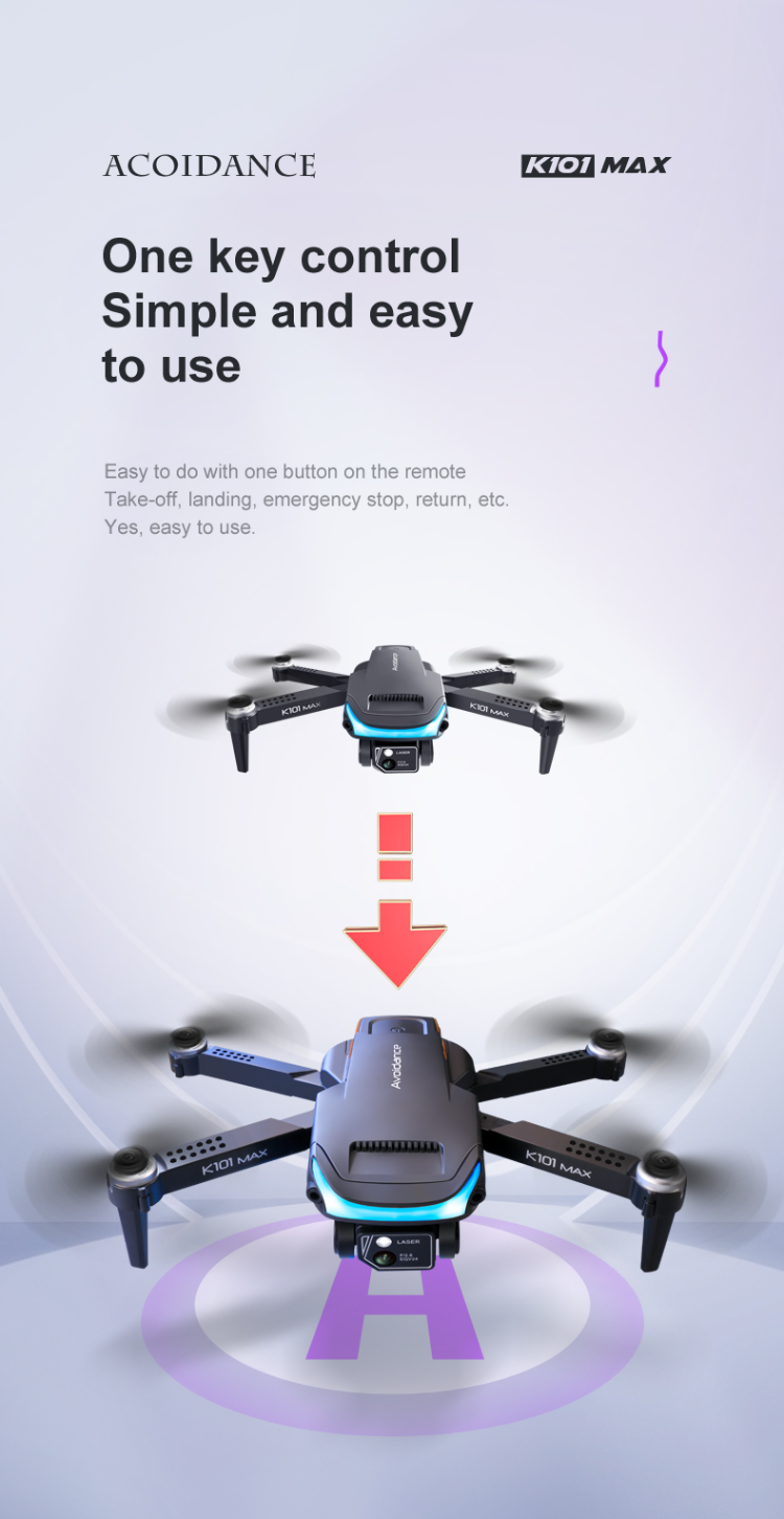 Buy Wholesale China New K101 Max Obstacle Avoidance Wifi Fpv 4k Hd Dual ...