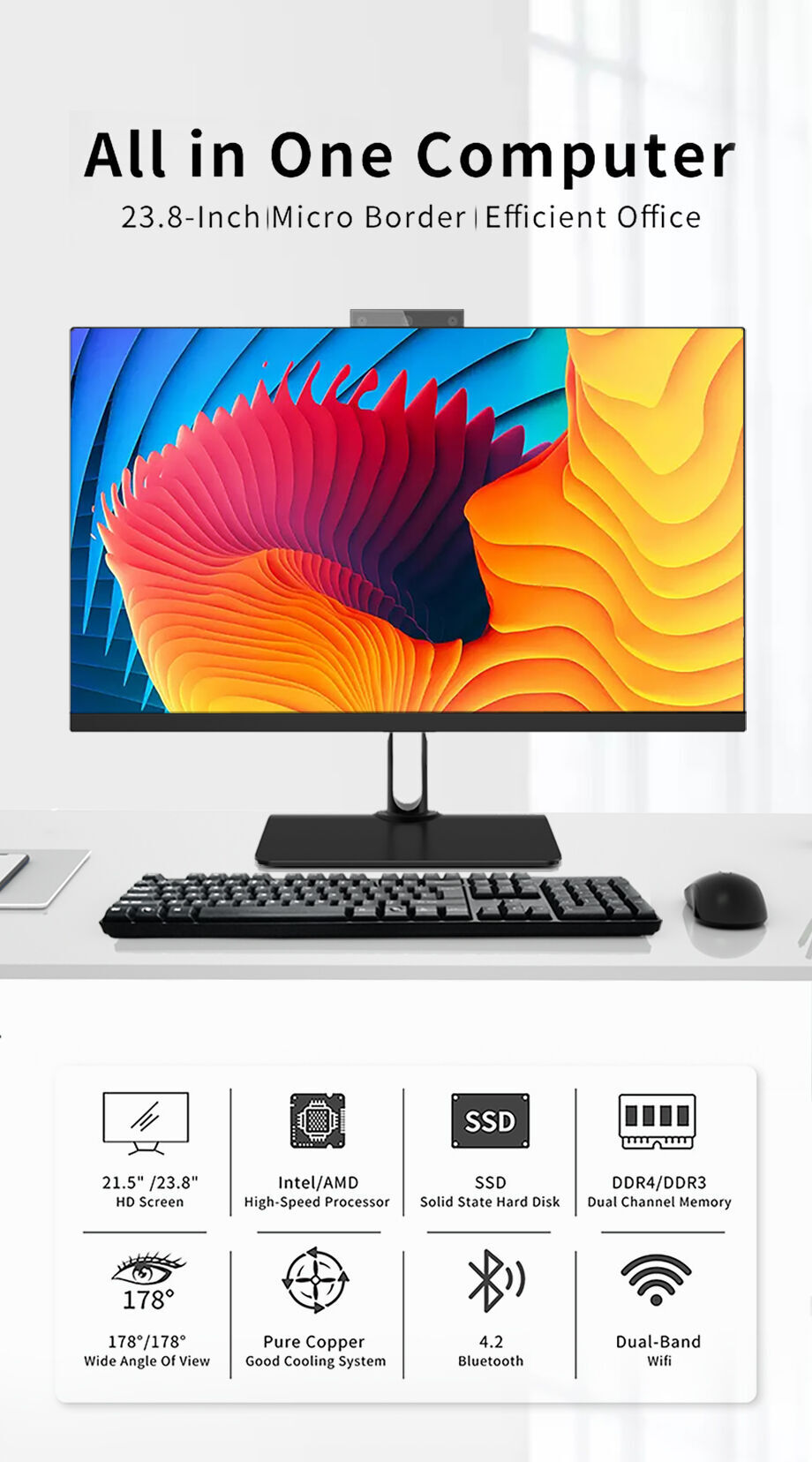 Buy Wholesale China High Quality Home Office 23.8inch 1920*1080