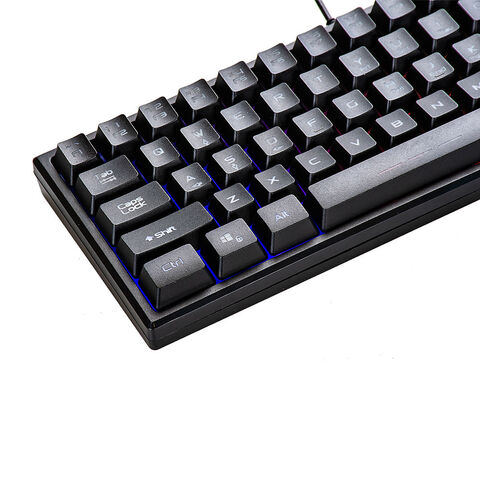 Achetez en gros Clavier De Jeu 60% Fin Clavier Gaming Rgb Avec 15 Anti-ghosting  Rose Blanc Noir 61 Touches Chine et Mini Clavier De Jeu 60% à 4.45 USD