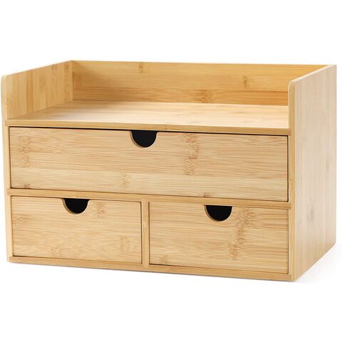 Wholesale 4-Tier Bamboo Desk Organizer- Mini Desk Storage with