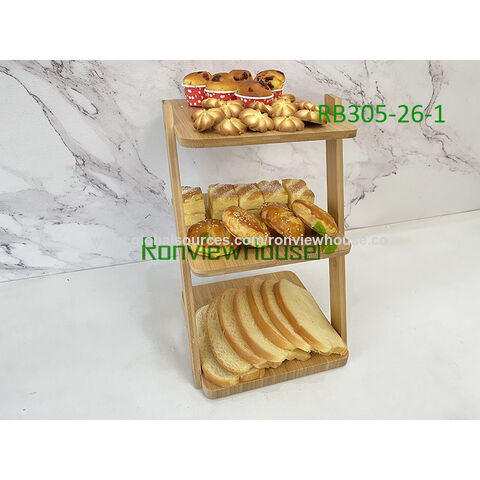 Buy Wholesale China Bamboo Cake Stands, 3 Layers And Foldable With Various  Sizes, Suitable For Cake Shops, Home, Restaurants And Party & Cake Stands  at USD 5.48