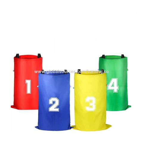 Sacos de corrida de sacos de batata coloridos e duráveis para jogos de gramado ao ar livre para crianças