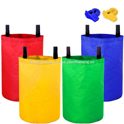 Sacos de corrida de sacos de batata coloridos e duráveis para jogos de gramado ao ar livre para crianças