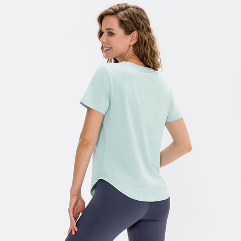 Women's Summer Workout Tops Short Sleeve Yoga Shirts Activewear