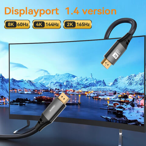 INICIO 16K Displayport 2.1 Dp 2.0 Cable 1.5M  [16K@60Hz,10K@60Hz,8K@120Hz,4K@240Hz 165Hz 144Hz] 80Gbps Hdr, Hdcp Dsc  1.2A, Video Display Port 2.1 Cord