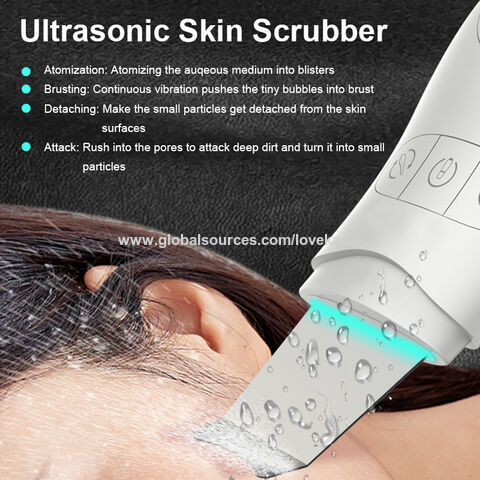 Ultrasonic Skin Scrubber Facial Spatula Blackhead Remover Facial Deep  Cleansing Face Lift Machine Peeling Shovel Pore