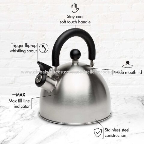 Hot Selling Tea Kettle 2L/2.5L/3L Stainless Steel Whistling Kettles  - China Whistle Kettle and Cooking Kettle price