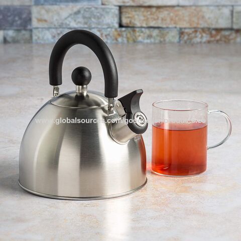 Stove Top Whistling Tea Kettle 2.5 Quart Classic Teapot Mirror Polished  Culinary Grade Stainless Steel Teapot for Stovetop