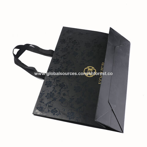 Wholesales Promotion Sales Gift Paper Wine Bag with Hot Stamp Silver Foil  Ribbon Handle - China Paper Wine Bag and Hot Stamp Wine Bag price