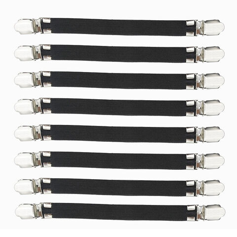 4pc Fitted Bed Sheet Gripper Clips Straps Suspender Holder Bedding