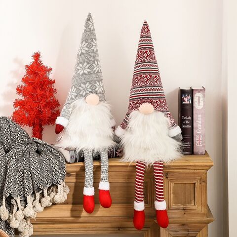 Gnome Christmas Decorations Plush Faceless Holiday Gnomes Star in