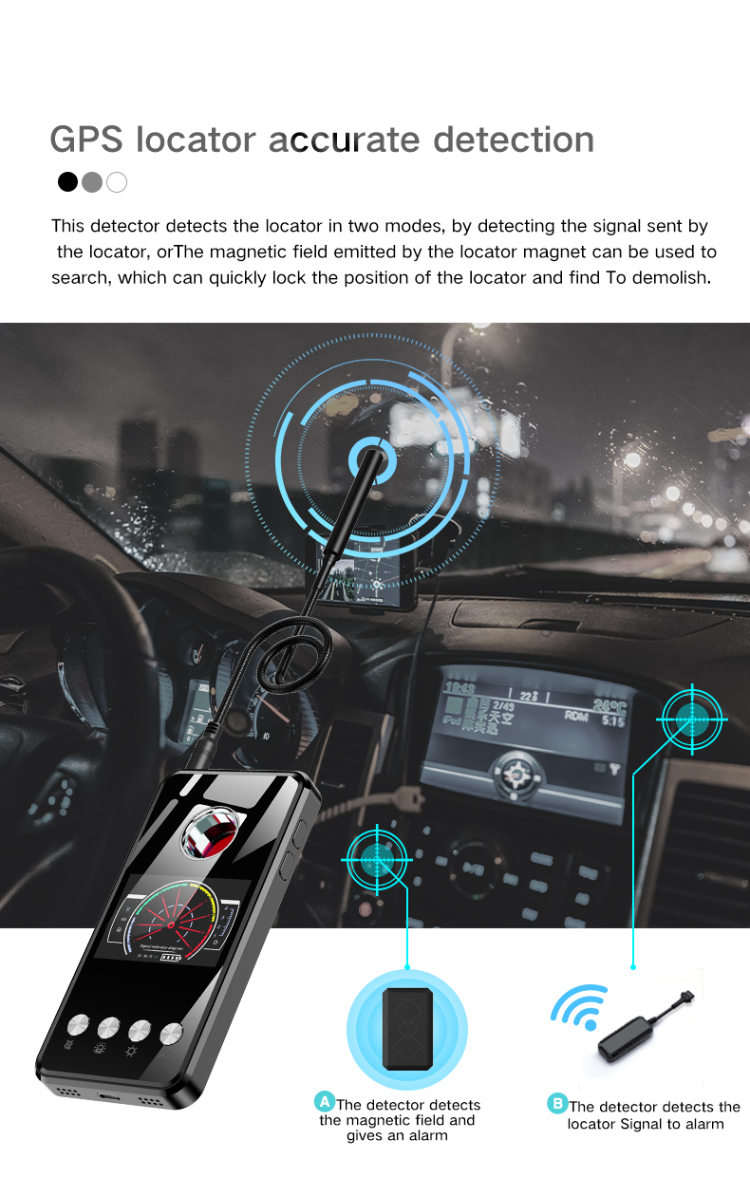 2022 Newest Anti Spy Wired And Wireless Hidden Camera Detector Rf