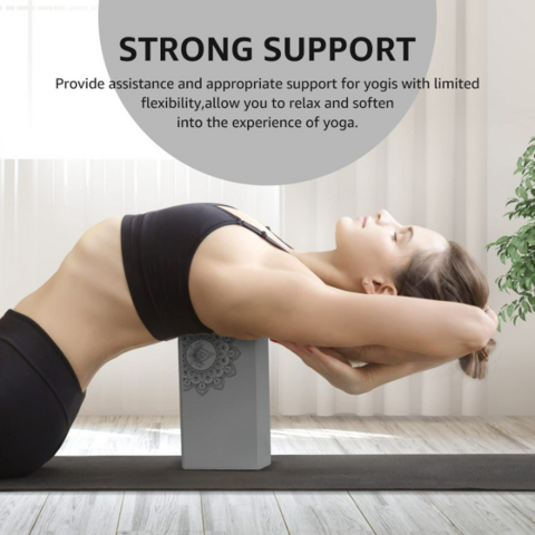 Non-Slip Yoga Pilate Block EVA Foam Brick Body Stretching Fitness