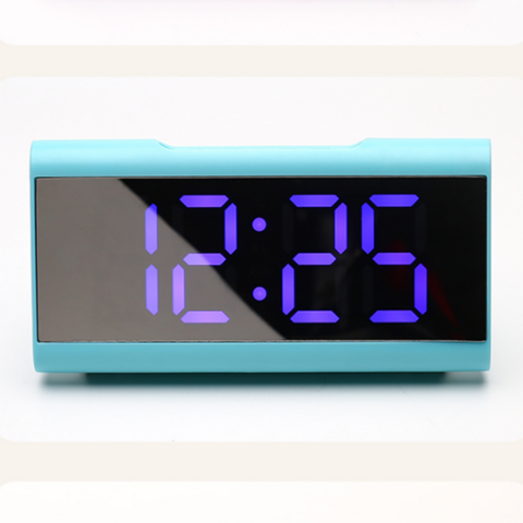 Reloj despertador silencioso para estudiantes, creativo, mesita de noche,  simple, moderno, multifunción, electrónico, con luz nocturna, campana de