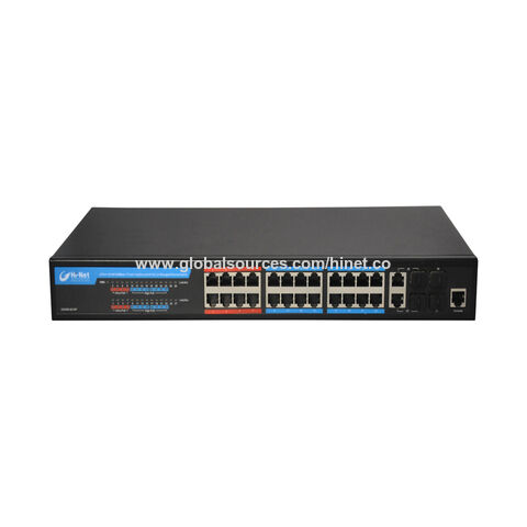 6 Ports Full Gigabit PoE Switch with 1 GE & SFP Uplink and 4 IEEE802.3
