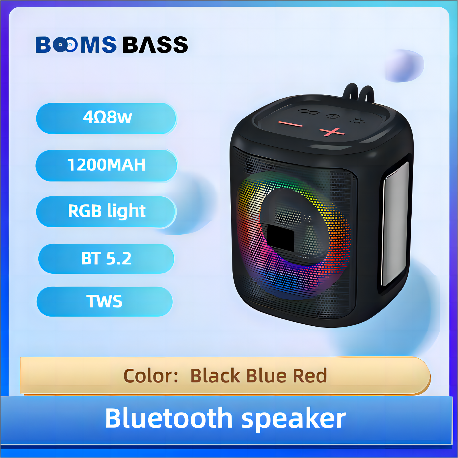 Bluetooth speaker store blue light blinking