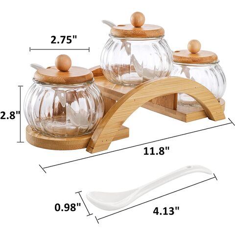 Buy Wholesale China Factory Price Wholesale Cheap Eco-friendly 2 Pack  Bamboo Spice Packet Organizers With 3 Divided Sections For Kitchens,  Restaurant & Box at USD 2.55