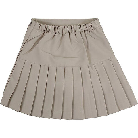 Pleated Khaki Khaki Uniform Skirt For Sale Girls Pleated Waist