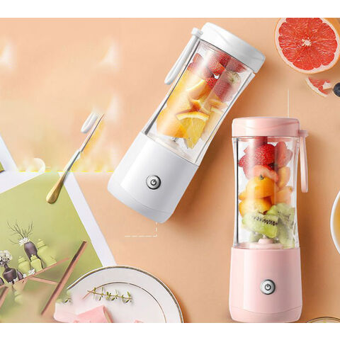 Portable Blender USB Rechargeable Personal Juicer Cup Small Fruit Juice Mixer for Shakes and Smoothies, Size: 9, Green