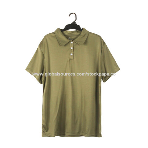 Buy Wholesale China Stockpapa 2023 Men's Solid Color Polo T-shirt