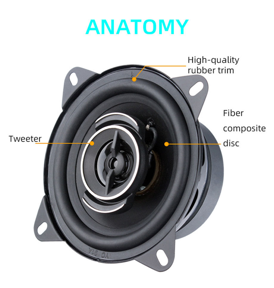 Buy Wholesale China New Design 4 Inches 3 Way Coaxial Speaker Car Audio