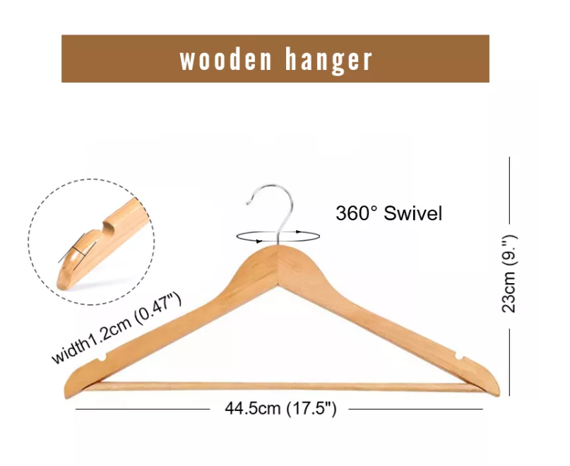 Buy Wholesale China Colorful Luxury Wooden Suit Hangers With Wooden Bar