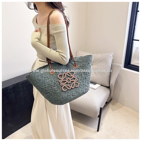 Buy Wholesale China Oem & Odm Stylish Straw Bag With Fashionable Designs  And Double Handles Bag, Designer Bag For Thanks Giving Day Gifts & Straw Bag  at USD 7.15