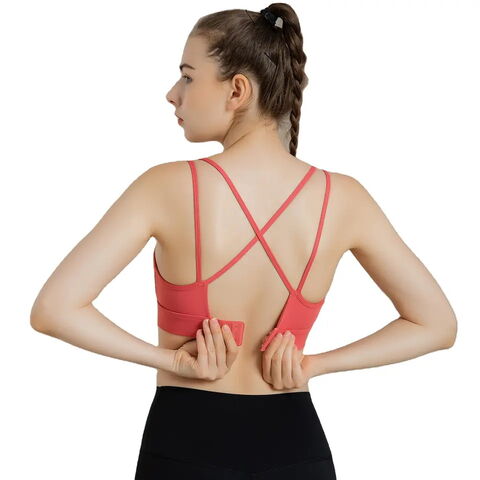 Compre Custom Nylon Spandex Fitness Yoga Wear Gym Workout Alça Ajustável  Sports Bra Para Mulheres e Sutiãs Esportivos de China por grosso por 4.2  USD