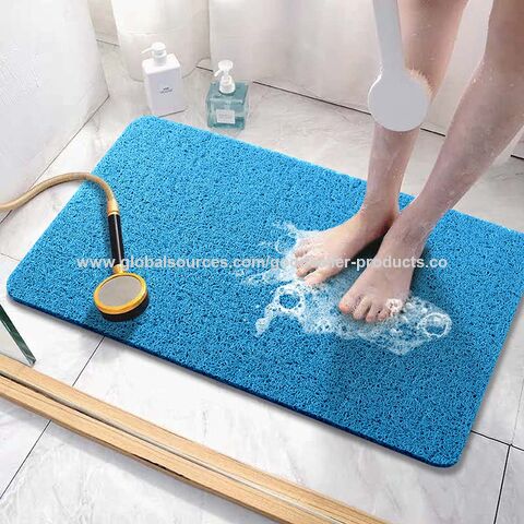 Sheepping - Tapete de ducha antideslizante para bañera, lavable a máquina,  tapete de baño antideslizante para bañera, tapete de drenaje rápido con