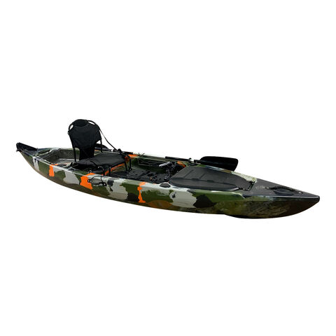 LLDPE Sit on Top One Person Plastic Boat Fishing Kayak with Rod