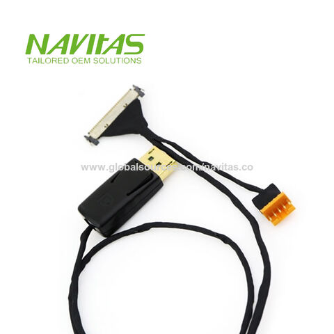 LVDS Cable 20 Pin JAE FIS20S Connector Customized Cable for LCD Panel