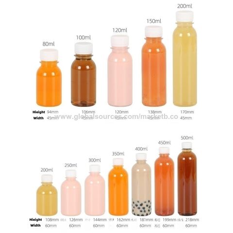 100ML 200ML petite bouteille de jus en gros en plastique