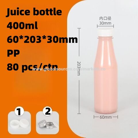 1pc Christmas Drink Bottle, Juice Bottles With Caps, Plastic