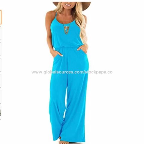 Stockpapa 2023 Women's Solid Color Jumpsuits Apparel Stock Wholesale Cheap  Price Clearance, Women's Jumpsuits, Women's Casual Set, Women's Outdoor  Wear - Buy China Wholesale Women Jumpsuits Over Stock Wholesale Clearance  $4