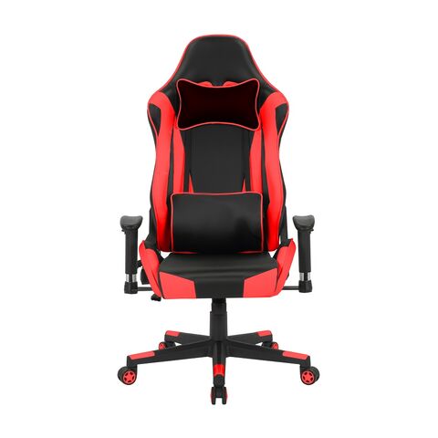 Escritorio Gamer Génova, Negro/Rojo