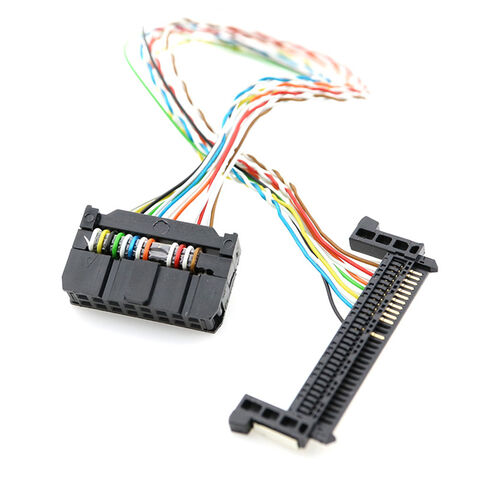 Buy Wholesale Taiwan Jae 30 Pin Fci 34 Pin Connector Lvds Customized Cable  Wire Harness & Jae 30 Pin Lvds Connector Custom Cable Wire Oem at USD 0.5