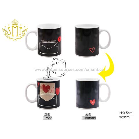 Chinaware Fabrik Großhandel 12oz Keramik Sublimationstassen Farbwechsel Tasse OEM Kundenspezifisches Design und Farbe für Werbegeschenke