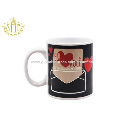 Chinaware Fabrik Großhandel 12oz Keramik Sublimationstassen Farbwechsel Tasse OEM Kundenspezifisches Design und Farbe für Werbegeschenke