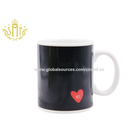 Chinaware Fabrik Großhandel 12oz Keramik Sublimationstassen Farbwechsel Tasse OEM Kundenspezifisches Design und Farbe für Werbegeschenke