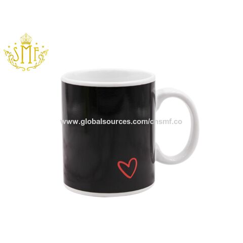 Chinaware Fabrik Großhandel 12oz Keramik Sublimationstassen Farbwechsel Tasse OEM Kundenspezifisches Design und Farbe für Werbegeschenke