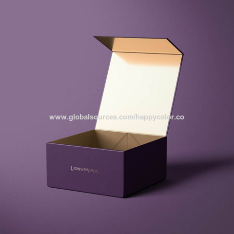 Caja de cartón negro con tapa, embalaje de regalo de papel duro