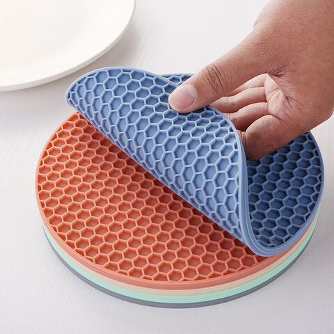 Silicone Heat Resistant Pad Dining Table Mat Foldable Non-Slip Pot Pan  Placemat Dish Plate Holder Coaster Kitchen Accessories