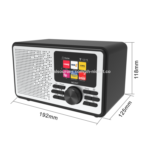 Radio réveil FM DAB/DAB+ Multifonction Bois+ABS