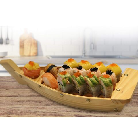 Bamboo Sushi Boat Trays