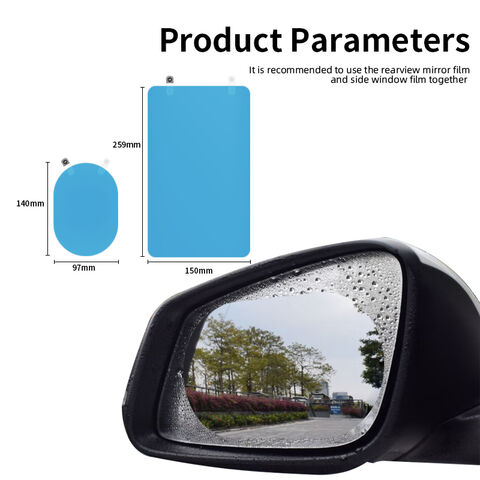 Car Rearview Mirror Protective Film, 2 Pack Waterproof Rainproof Rear View  Mirror Film - Suitable for All Automobile & Vehicle Models