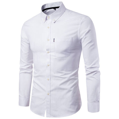 Compre Precio De Fábrica Camisa Slim Fit Manga Larga Oxford Talla